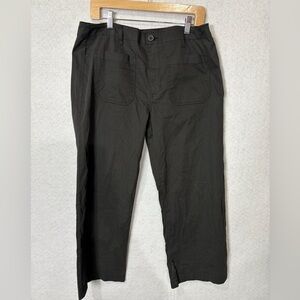 Sanctuary Juliet Crop Black Twill Pant Size 12